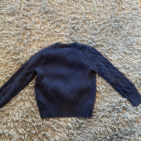 Ralph Lauren Boys Long Sleeved Sweater. Size 5. Dark Blue with Pattern. - Picture 2 of 3